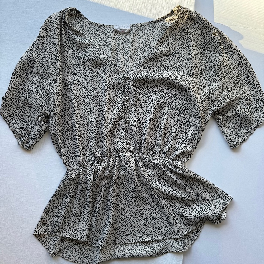 Animal Printed, Sienna Sky Blouse, Size Medium